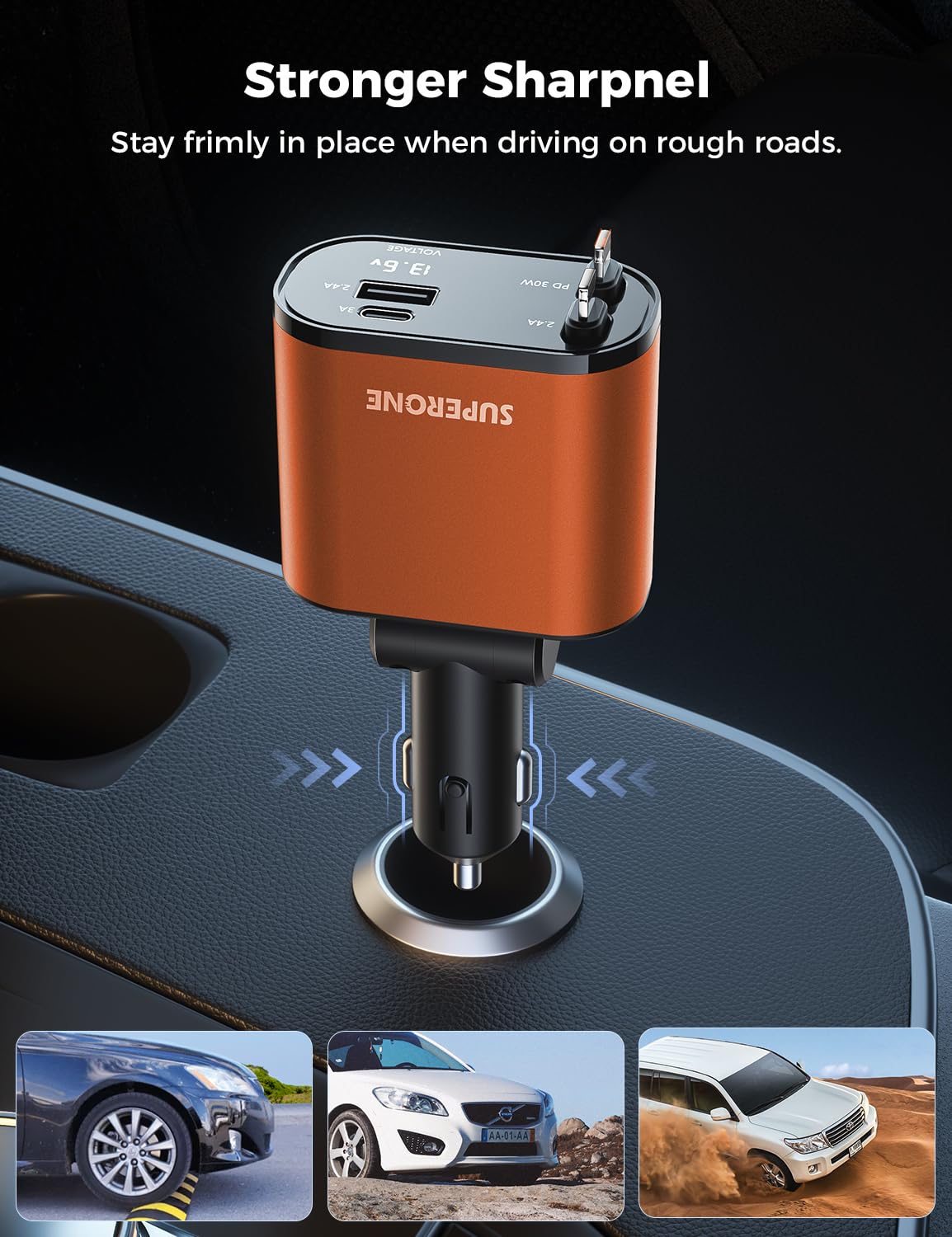 SuperOne 4-in-1 Car Charger - Small Enterprise