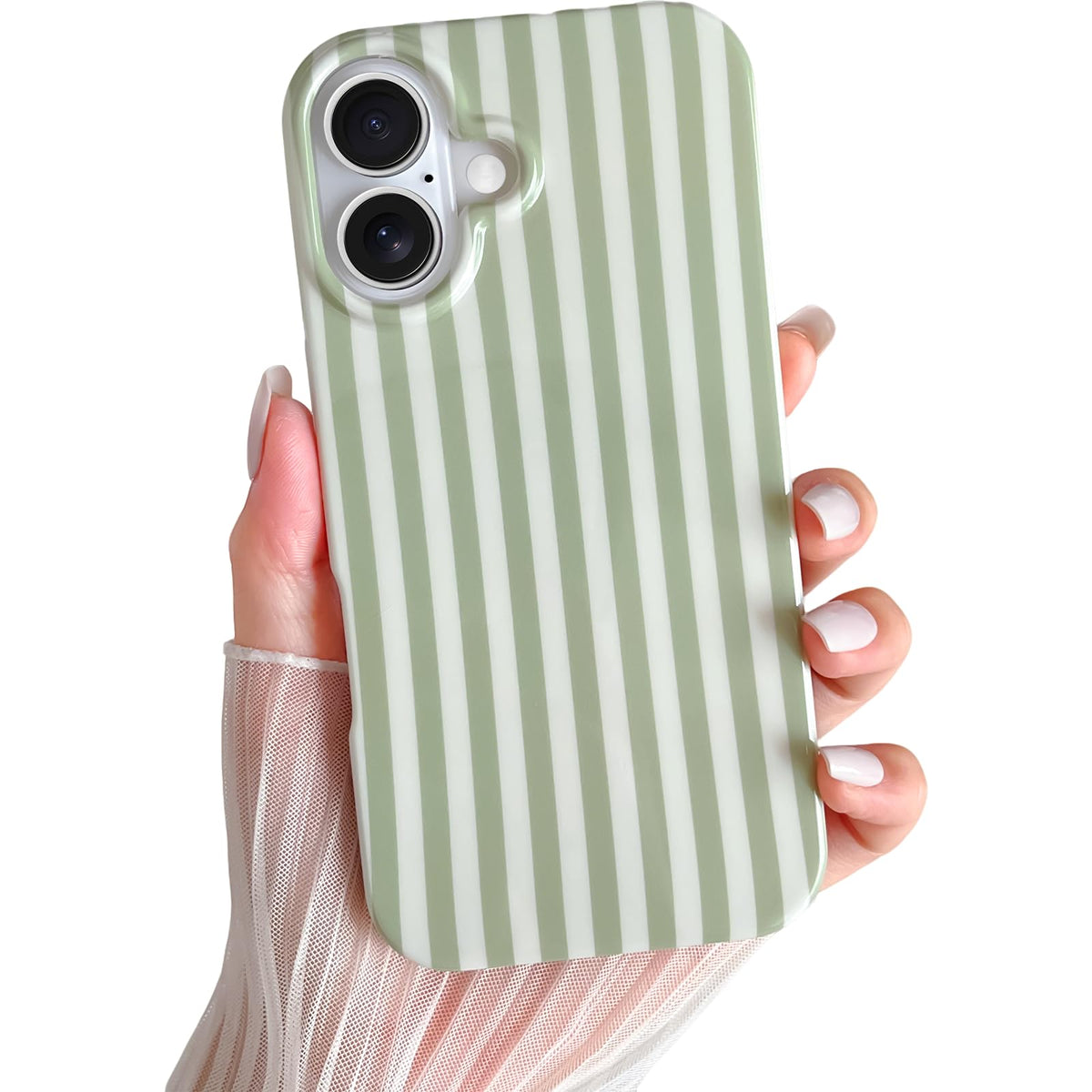 Yeddabox for iPhone 17 Pro Max Case Cute Striped Phone Case Soft TPU Slim Shockproof Phone Cover for Women Girls, Pink