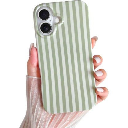 Yeddabox for iPhone 17 Pro Max Case Cute Striped Phone Case Soft TPU Slim Shockproof Phone Cover for Women Girls, Pink