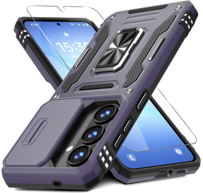 ###DEERLAMN Galaxy A17 Case with Slide Cover-Black