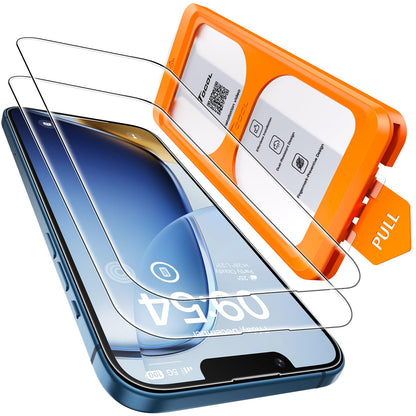 TOCOL Privacy Shield 9H Glass for iPhone 15 - 2 Pack - Small Enterprise