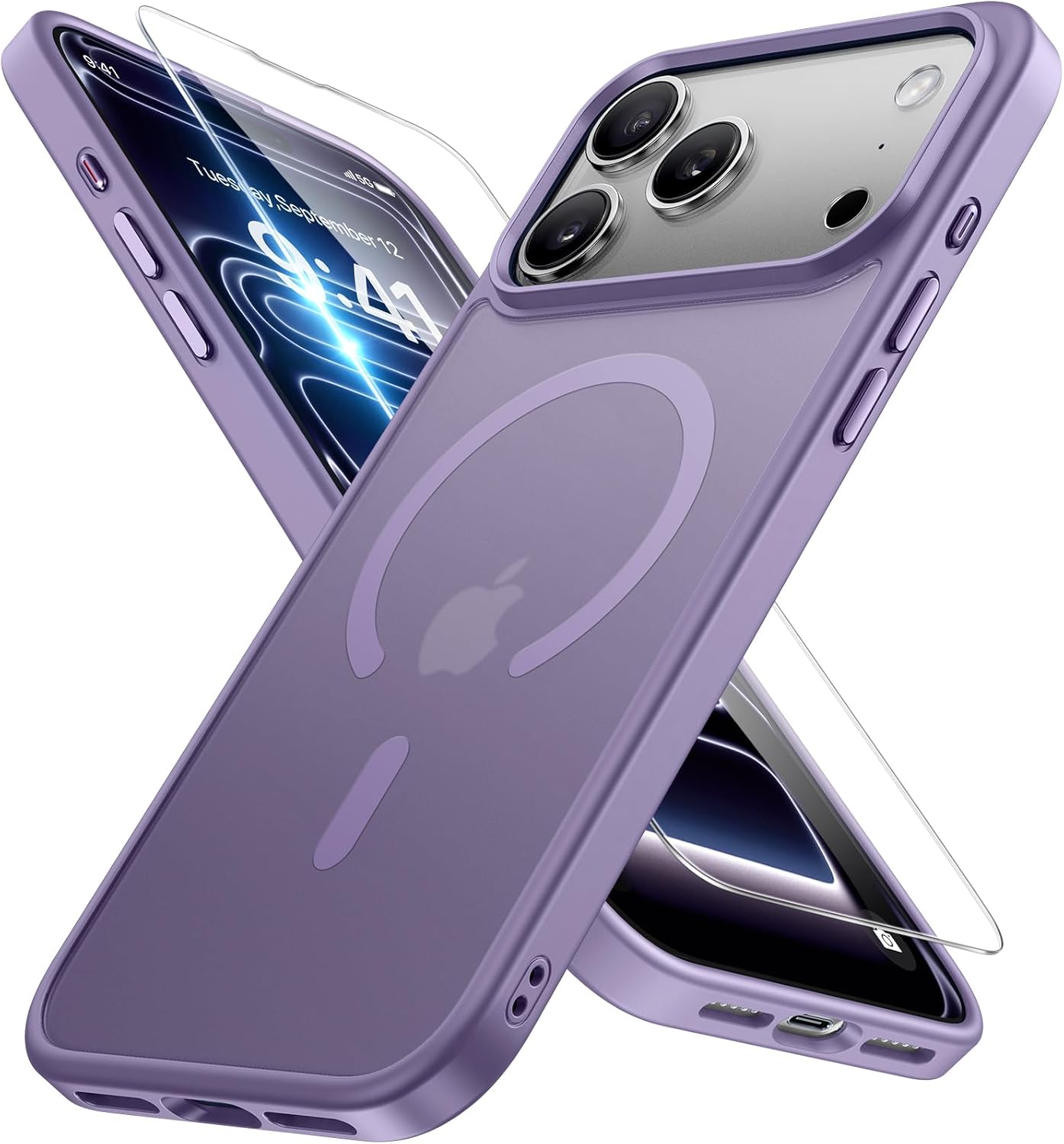 Miracase Magnetic iPhone 14 Case with Protectors