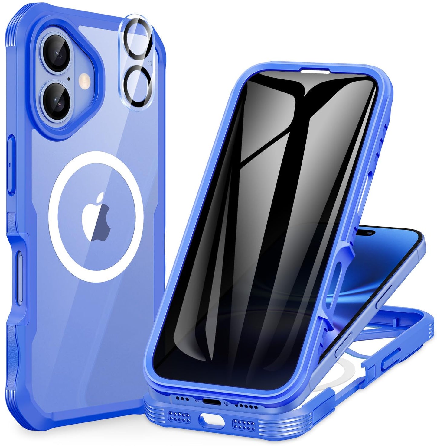 CENHUFO Privacy iPhone 14/13 Case with Glass Protector