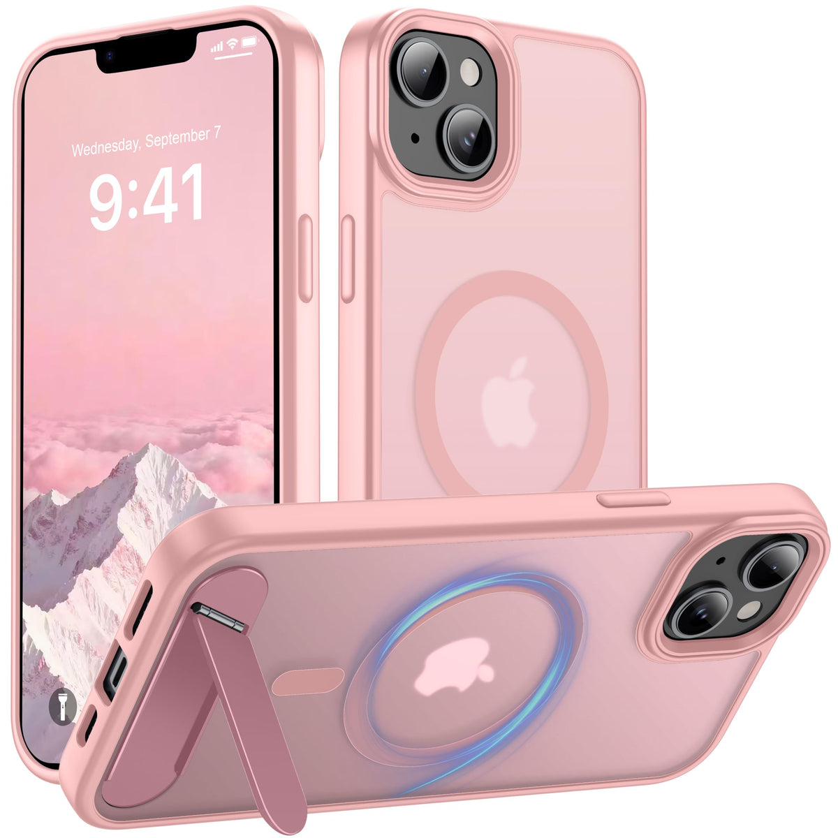 for Google Pixel 11/Pixel 11 Pro Case, Built-in Stand, Black