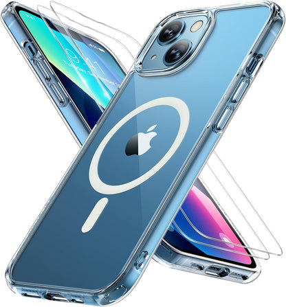 Miracase Magnetic iPhone 14 Case with Protectors