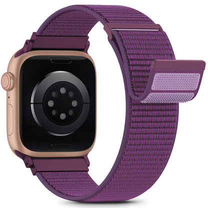 Nylon Loop Sport Band Compatible with Apple Watch Bands 44mm 45mm 46mm 49mm 42mm for Women Men, iWatch Wrist Straps for Ultra 3 2, Se, Series 11 10 9 8 7, Breathable, Soft Band Ideal for Outdoor