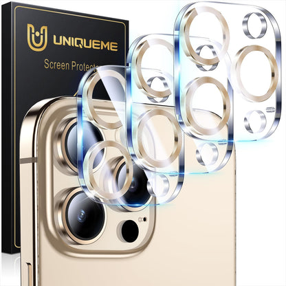 UniqueMe for 3 Pack iPhone 16 Pro/iPhone 16 Pro Max Camera Lens Protector