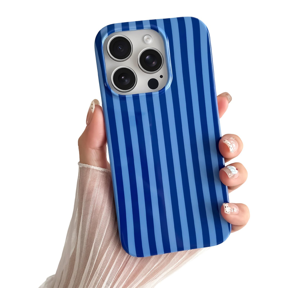Yeddabox for iPhone 17 Pro Max Case Cute Striped Phone Case Soft TPU Slim Shockproof Phone Cover for Women Girls, Pink