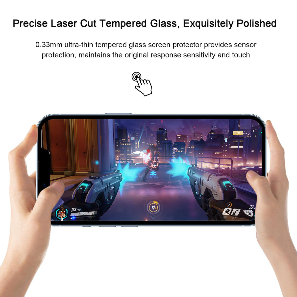 SIBEITU 3+3 Pack Screen Protector for iPhone 17 6.3 Inch Tempered Glass