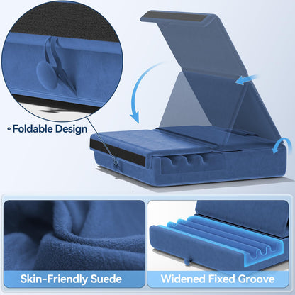 FoldMate: Versatile Tablet Pillow Stand with Pocket