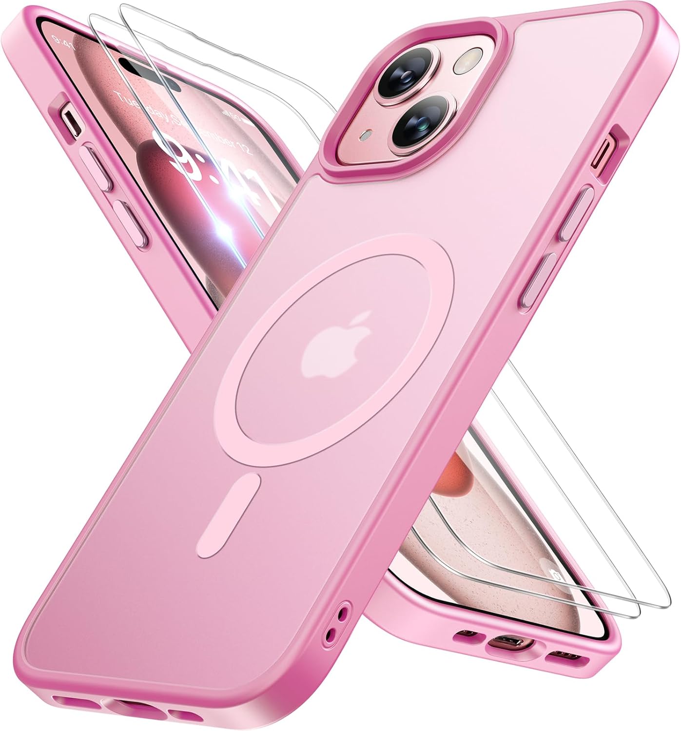 Miracase Magnetic iPhone 14 Case with Protectors