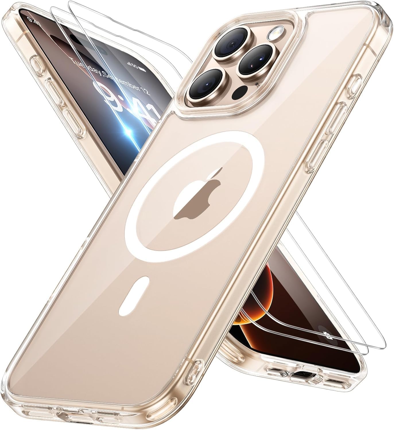 Miracase Magnetic iPhone 14 Case with Protectors
