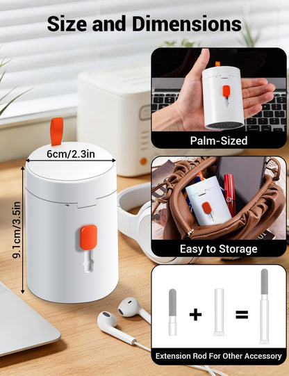 Cell Phone Cleaning Kit, Speaker Cleaner for iPhone, Charging Port Cleaning Tool, Electronic Cleaning kit, Compatible with Airpods Earbuds Camera USB C Lightning Port ipad (20-in-1)