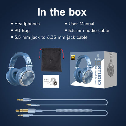 OneOdio Pro DJ Studio Over-Ear Headphones - Black