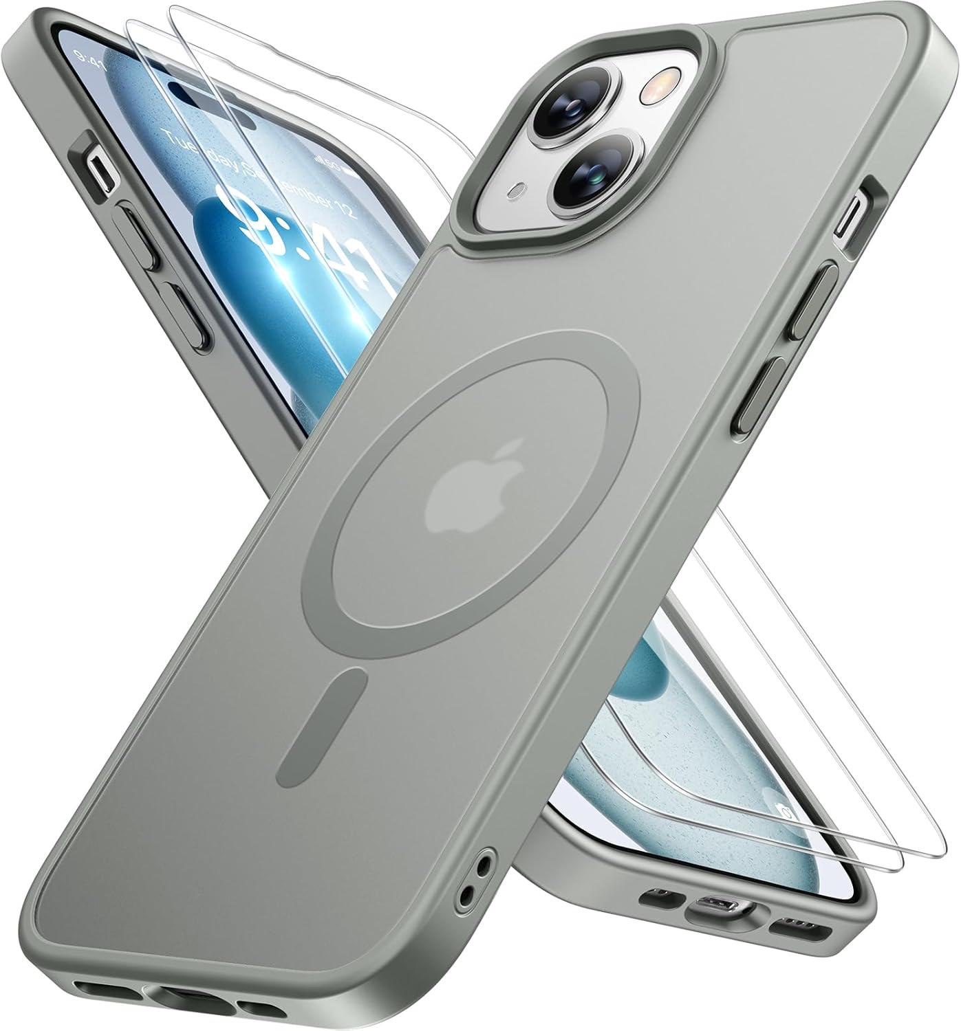 Miracase Magnetic iPhone 14 Case with Protectors