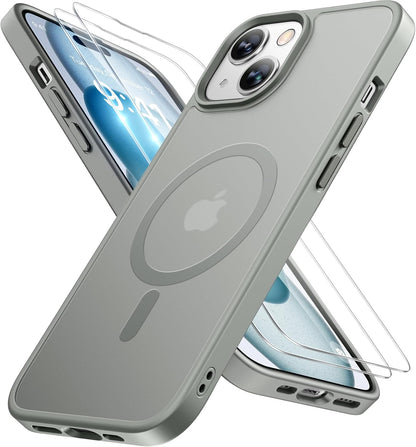 Miracase Magnetic iPhone 14 Case with Protectors