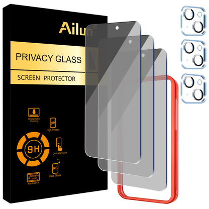 Ailun iPhone 16 Privacy & Lens Protector 3-Pack - Small Enterprise