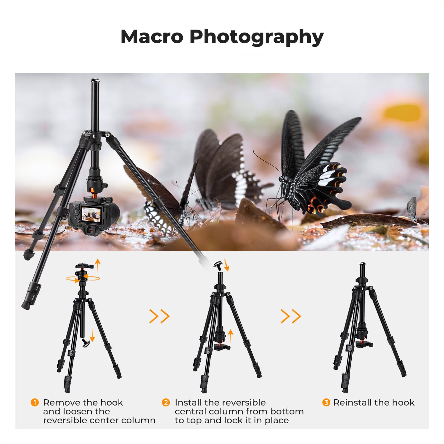 76 Multi-Angle Camera Tripod