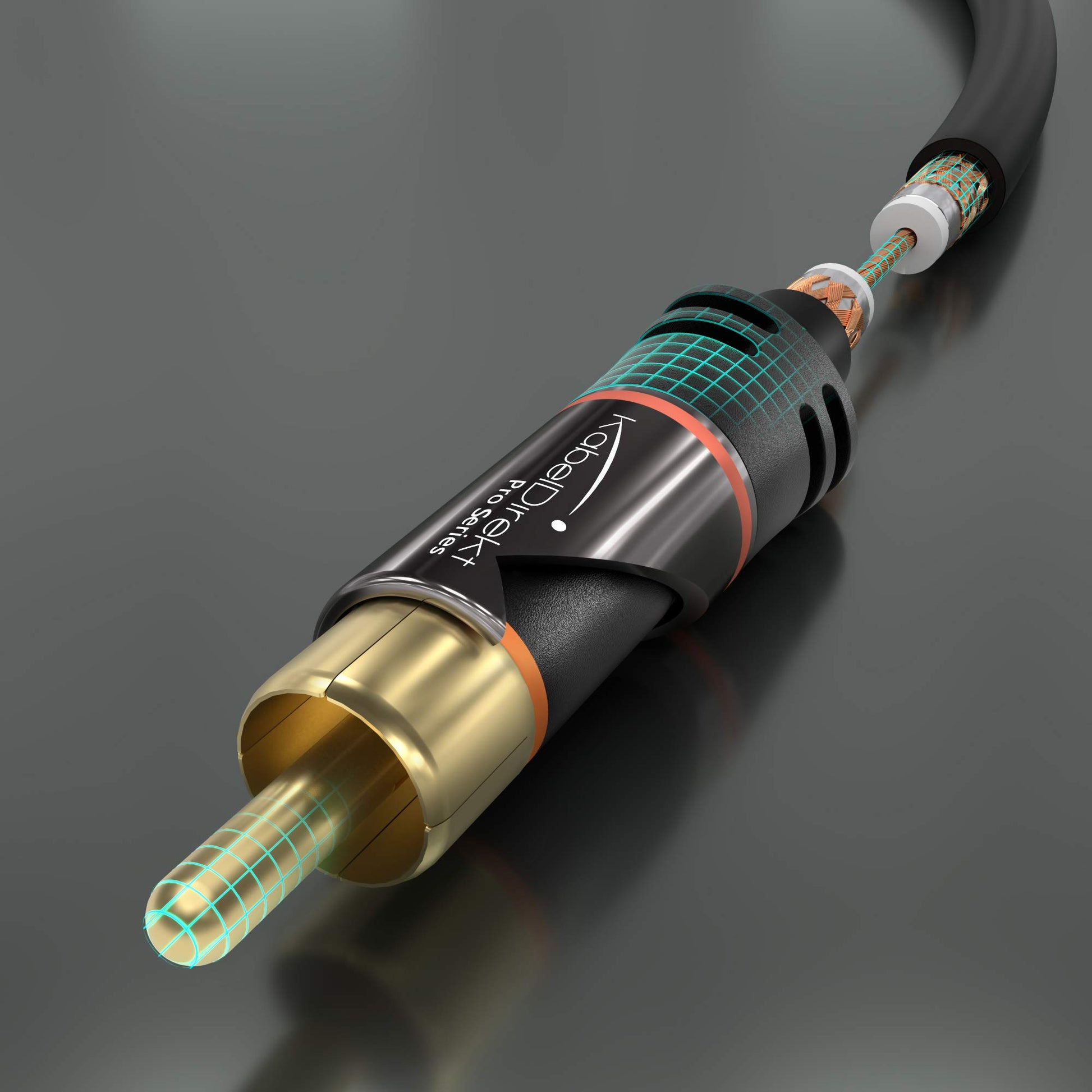 CableDirect – 3ft RCA/Phono Cable, 2 × 2 Plugs, Stereo Audio Cable, Practically Break-Proof & Flawless Sound Quality (coaxial, subwoofer/amp/HiFi & Home Cinema/Blu-ray, Analog & Digital)