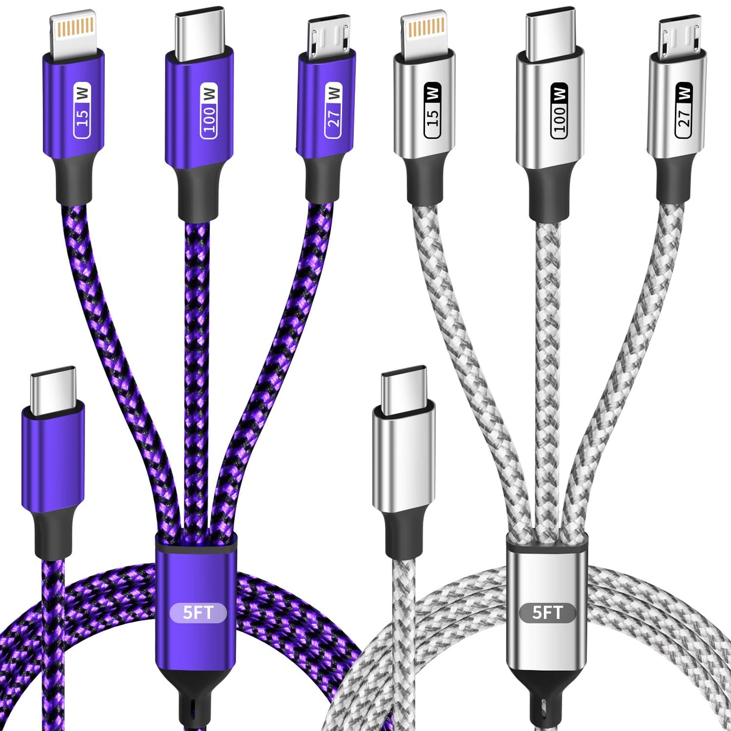 100W USB C 3-in-1 Charging Cable - Small Enterprise