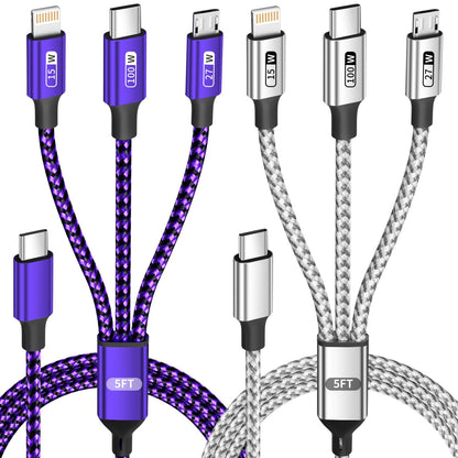 100W USB C 3-in-1 Charging Cable - Small Enterprise