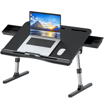 FlexiFold XL: Adjustable Laptop Tray for Bed & Sofa