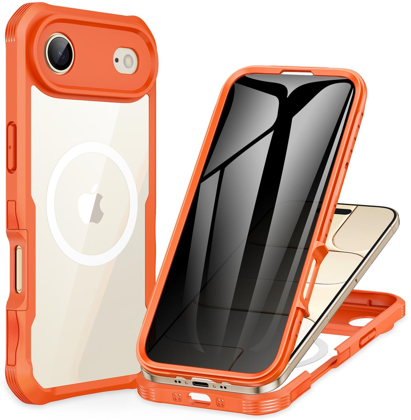 CENHUFO Privacy iPhone 14/13 Case with Glass Protector