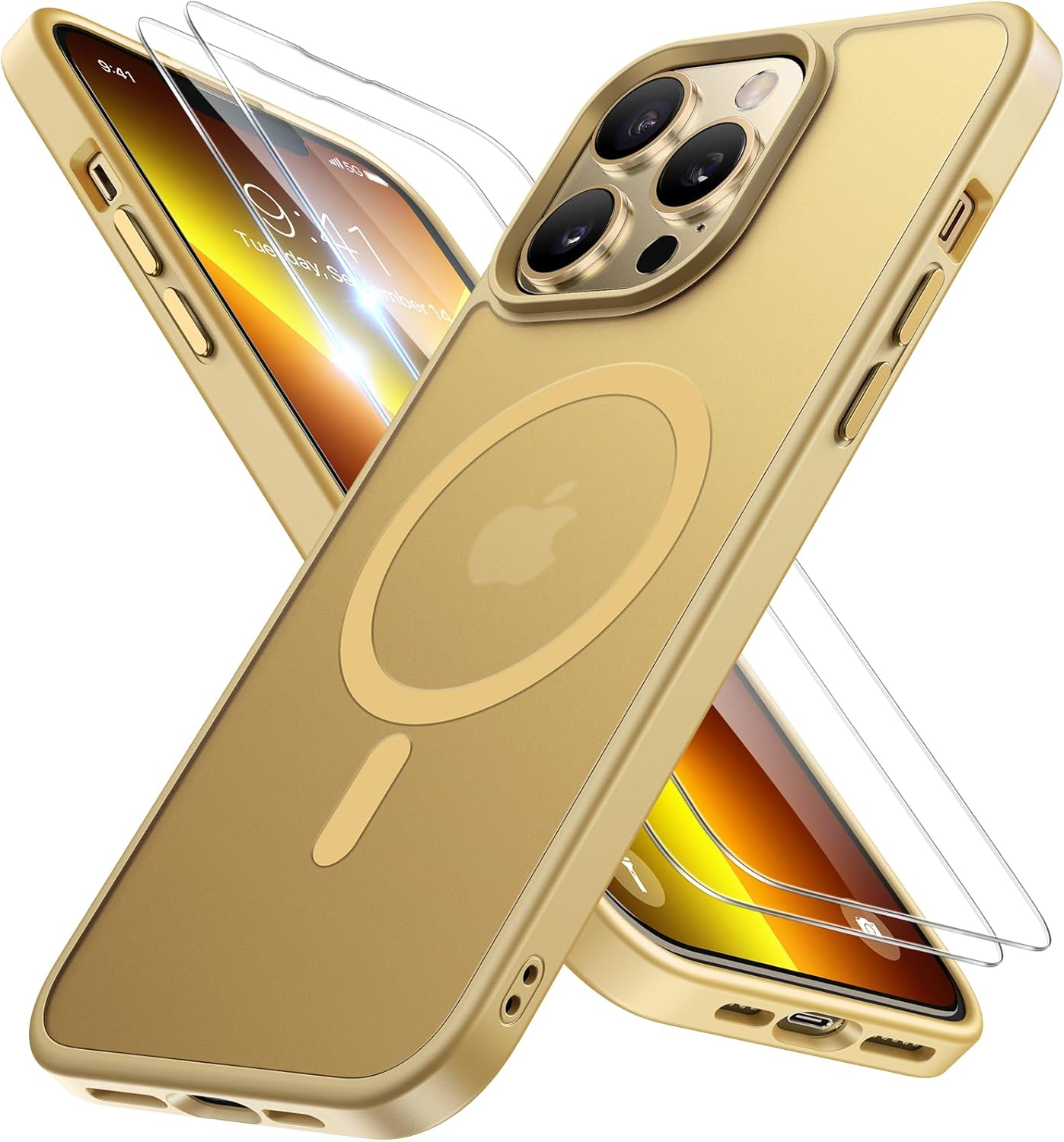 Miracase Magnetic iPhone 14 Case with Protectors