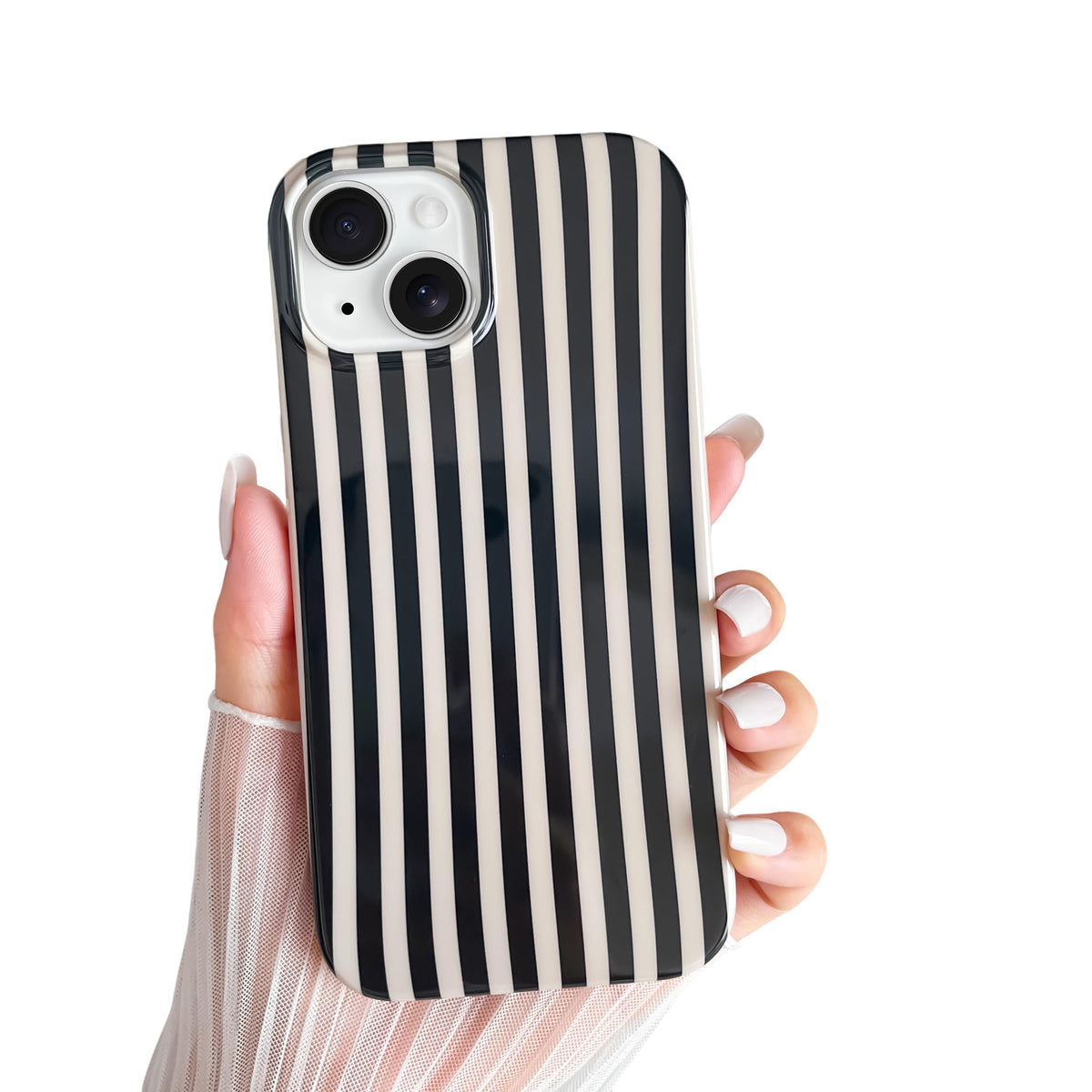 Yeddabox for iPhone 17 Pro Max Case Cute Striped Phone Case Soft TPU Slim Shockproof Phone Cover for Women Girls, Pink