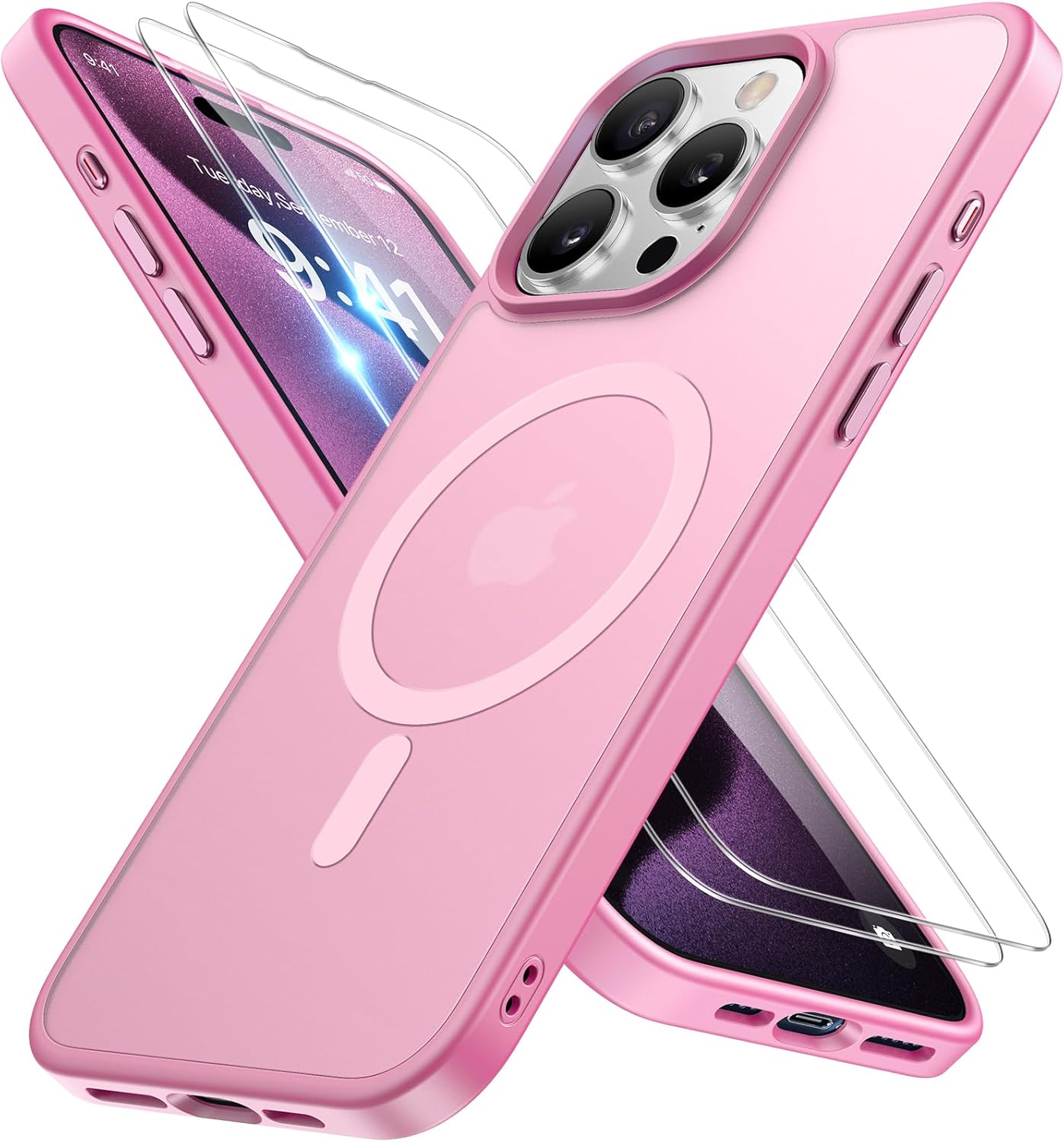 Miracase Magnetic iPhone 14 Case with Protectors
