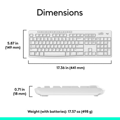 Logitech MK270 Wireless Keyboard-Mouse Duo - Black