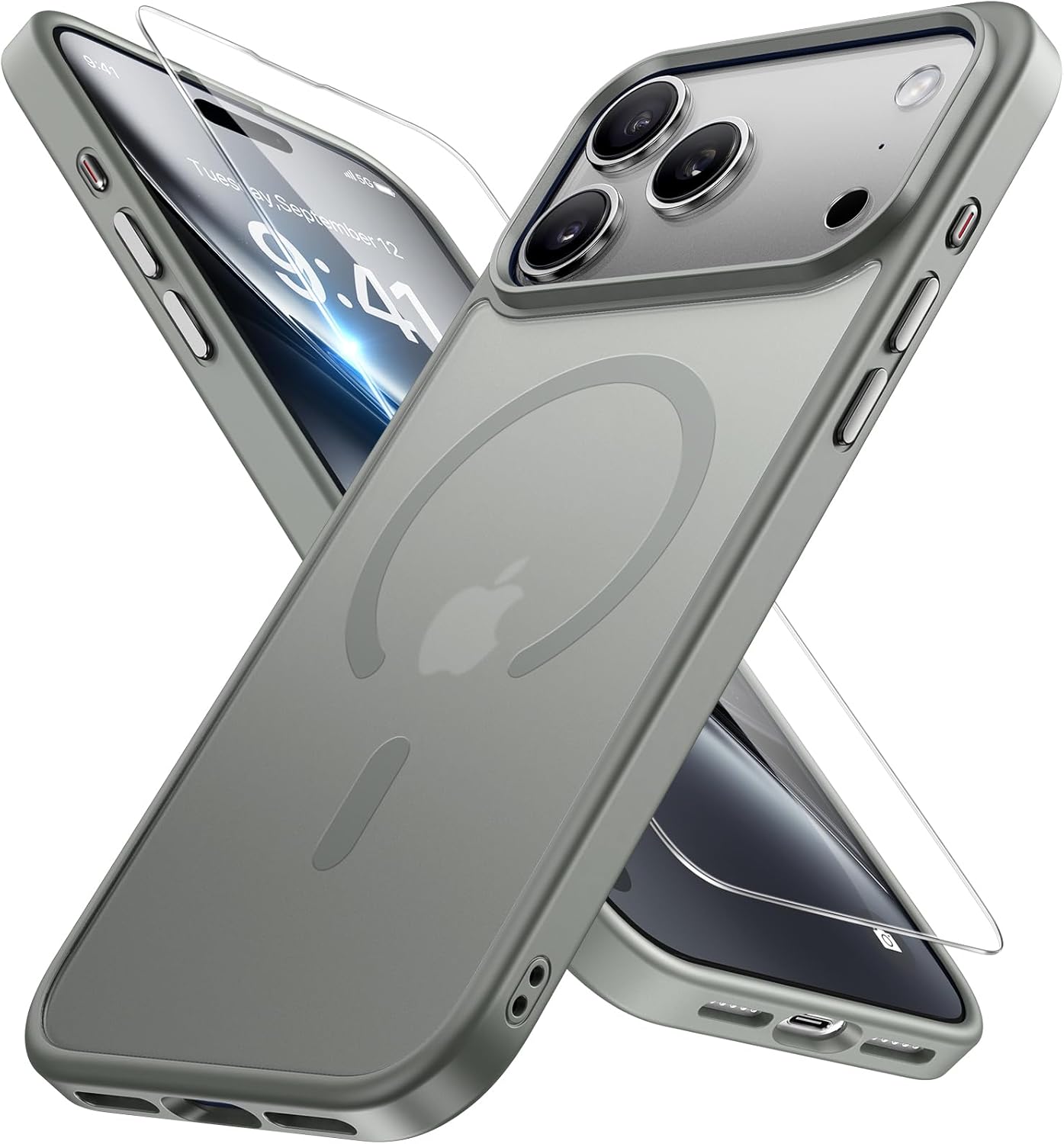 Miracase Magnetic iPhone 14 Case with Protectors