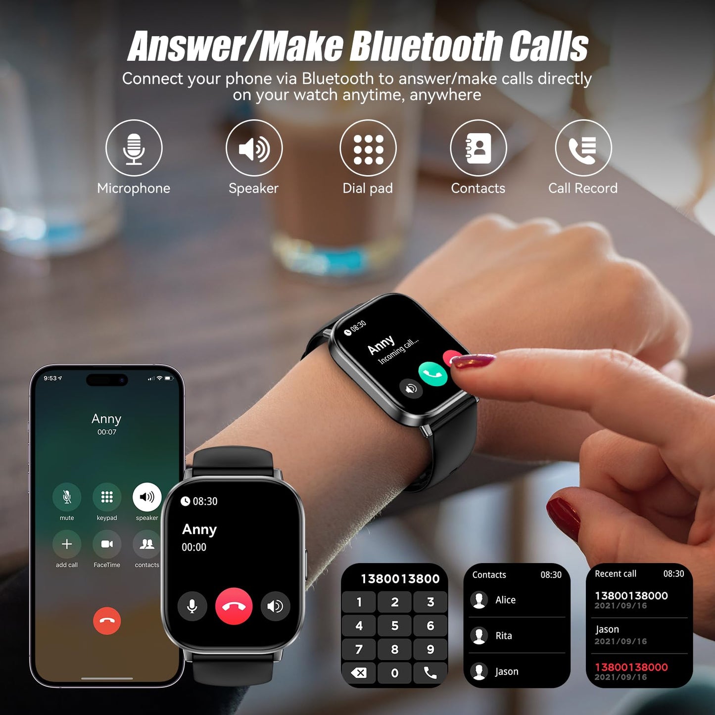 FitTrack Pro: HD Smartwatch with 120 Sports Modes - Small Enterprise