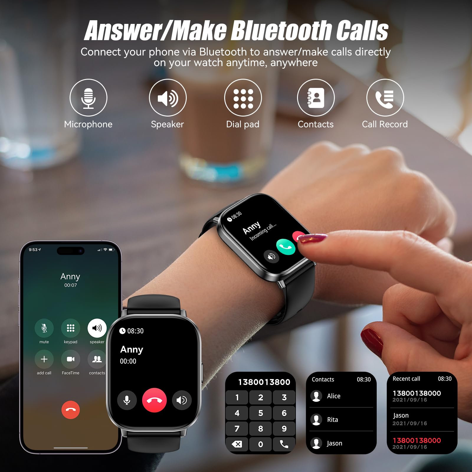 FitTrack Pro: HD Smartwatch with 120 Sports Modes - Small Enterprise