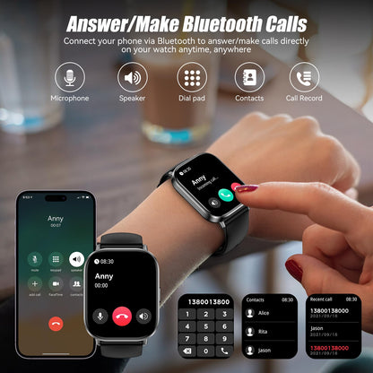 FitTrack Pro: HD Smartwatch with 120 Sports Modes - Small Enterprise