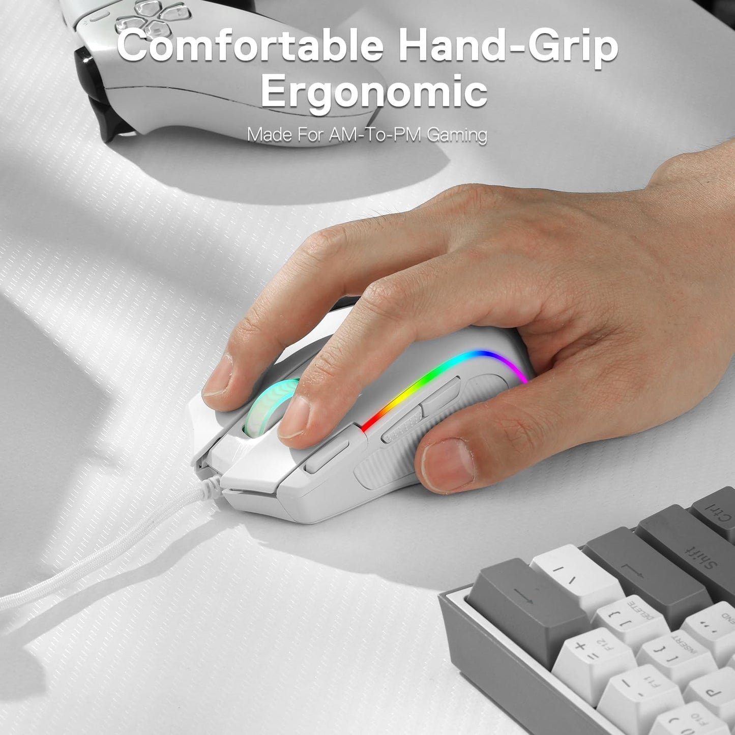 Redragon M612 PRO Swift RGB: 9-Button Gaming Mouse