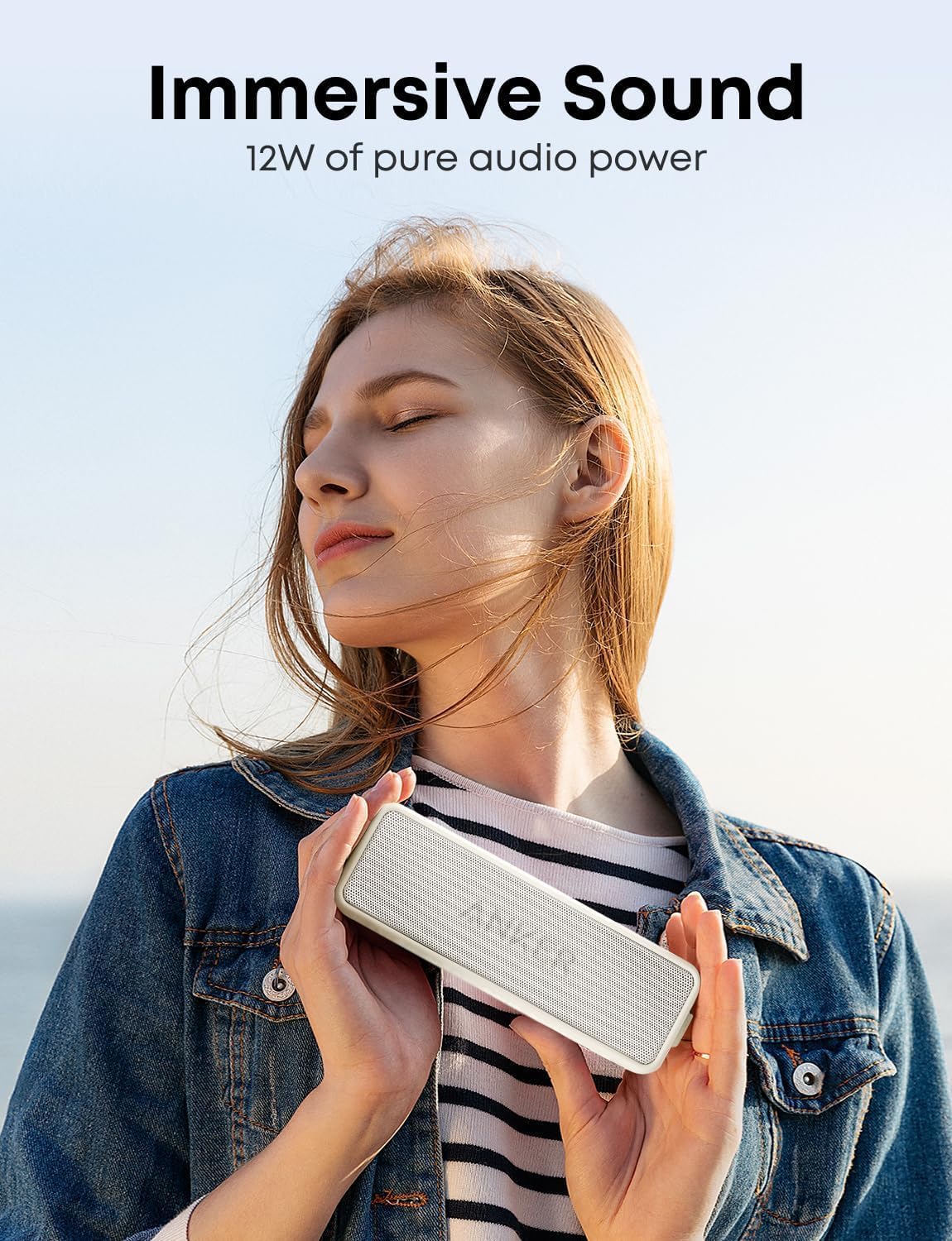 Anker Soundcore 2 Portable Bluetooth Speaker with Stereo Sound, Bluetooth 5, Bassup, IPX7 Waterproof, 24-Hour Playtime, Wireless, Speaker for Home, Outdoors, Travel