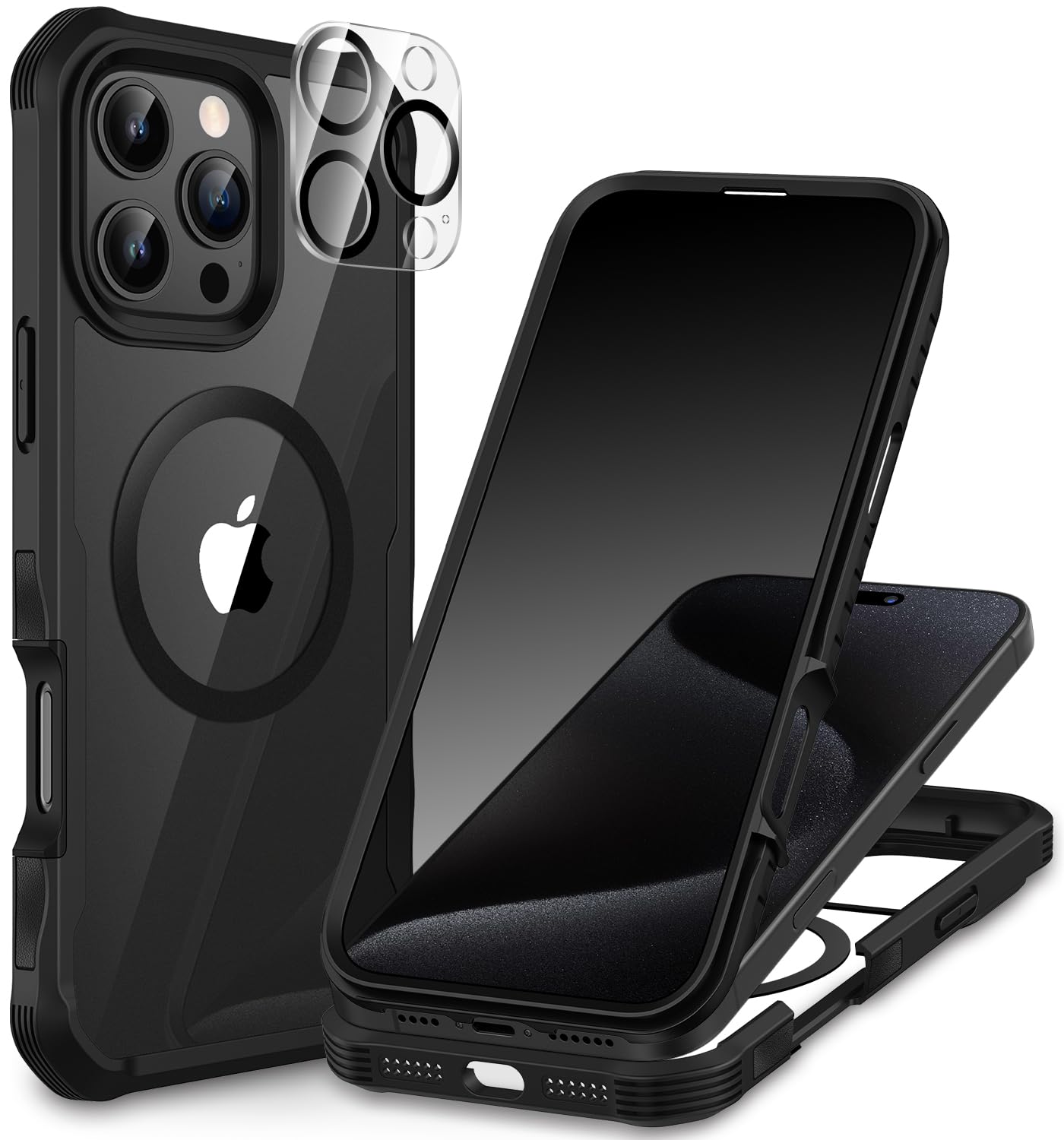 CENHUFO Privacy iPhone 14/13 Case with Glass Protector