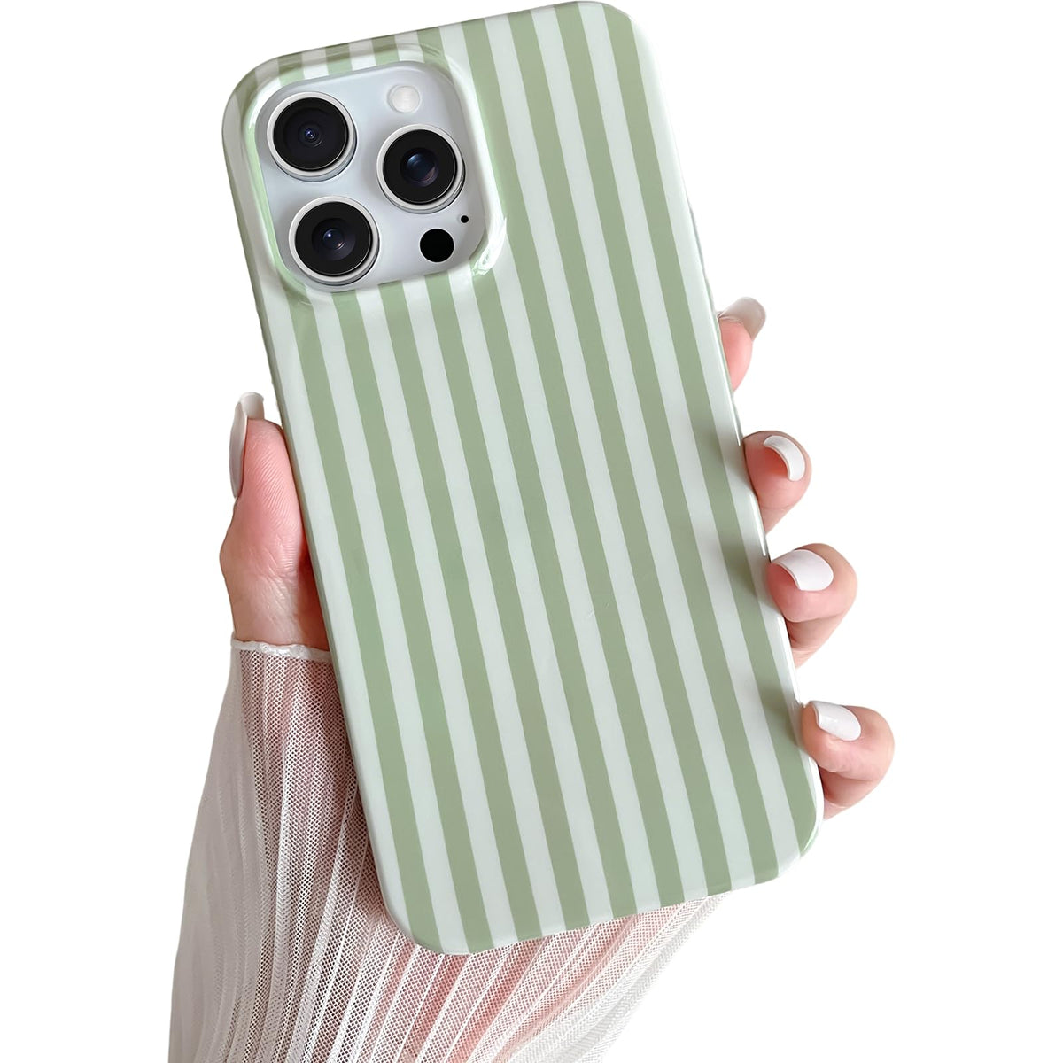 Yeddabox for iPhone 17 Pro Max Case Cute Striped Phone Case Soft TPU Slim Shockproof Phone Cover for Women Girls, Pink