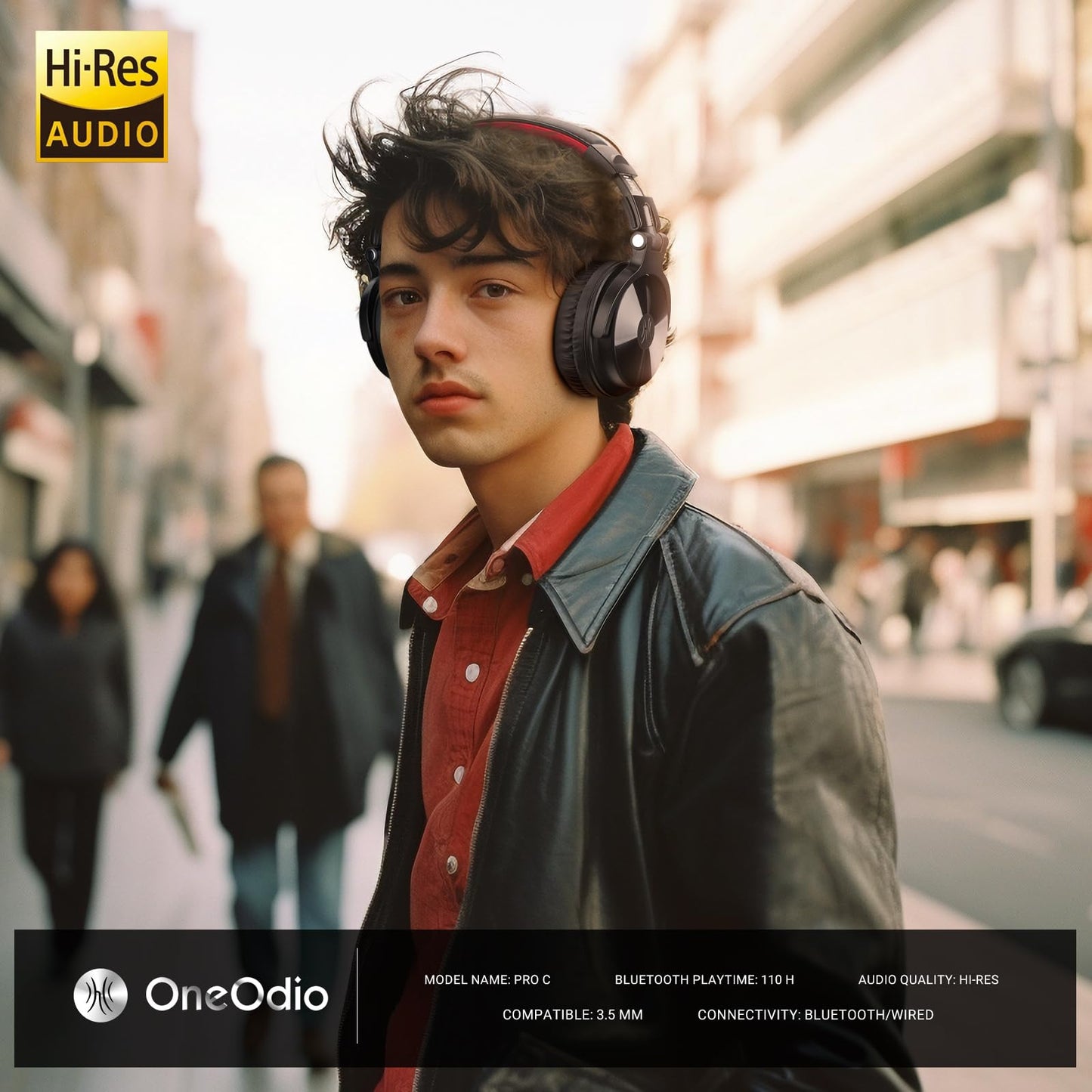 OneOdio ProC: 110Hr Bluetooth Foldable Bass Headset