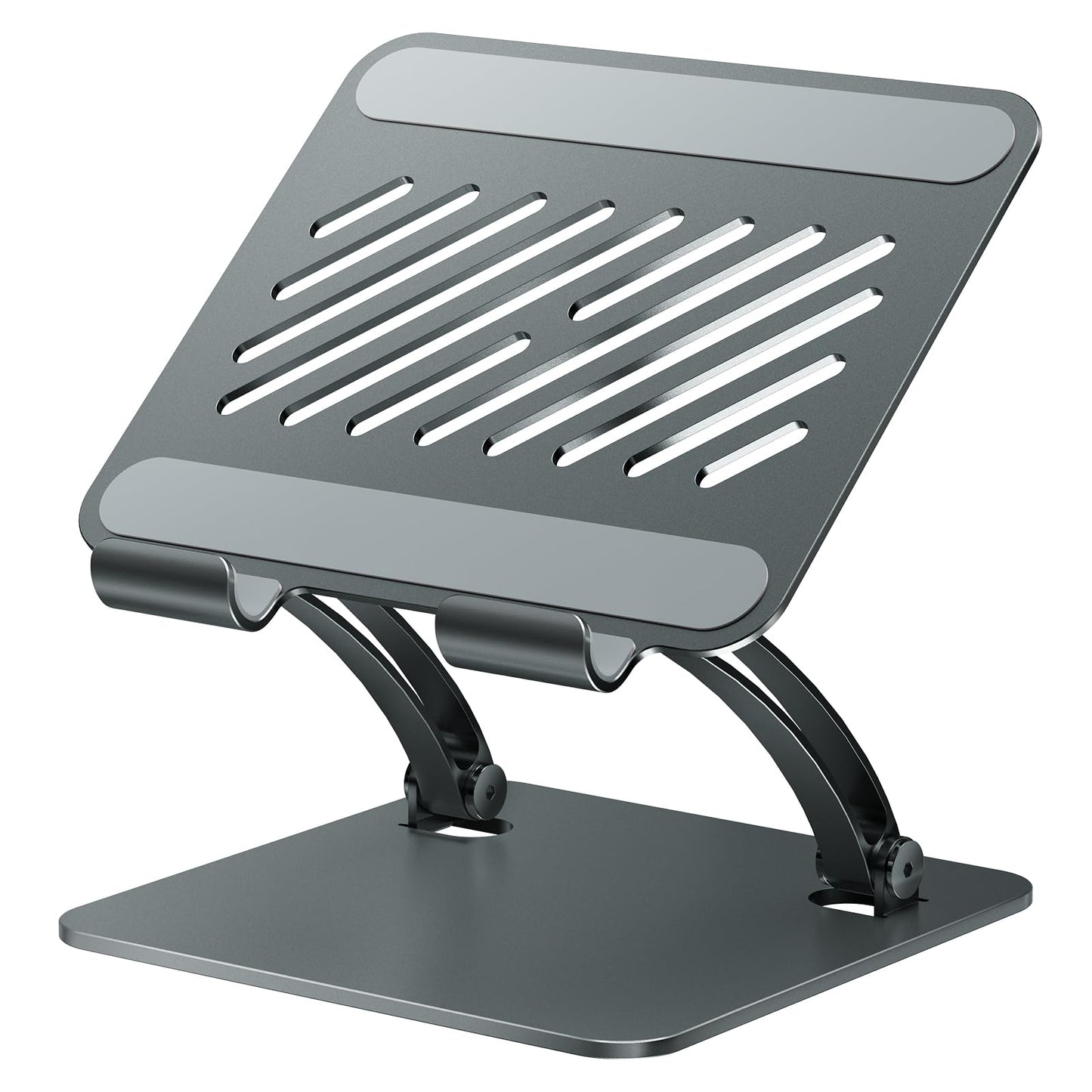 Dual Rod Adjustable Tablet Holder Stand (Gray)