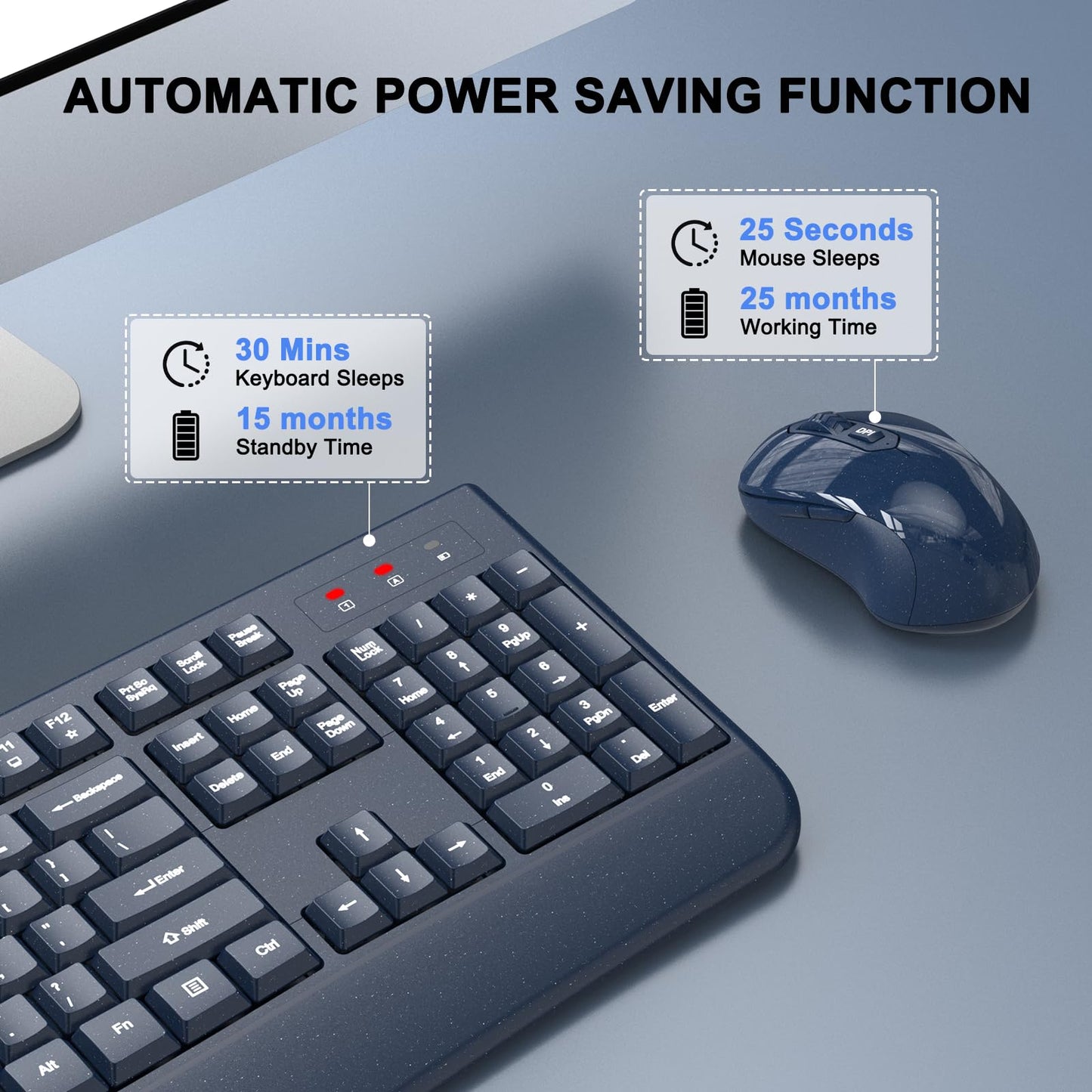 ErgoWave Duo: Wireless Keyboard & Mouse Set