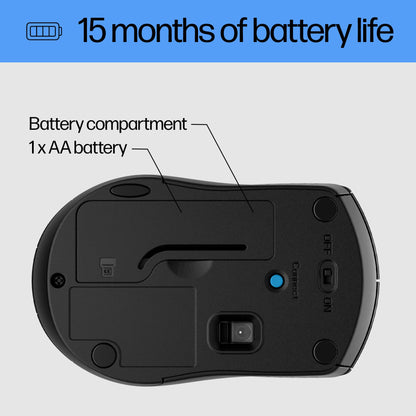 HP GlidePro X3000: Long-Life Wireless Mouse