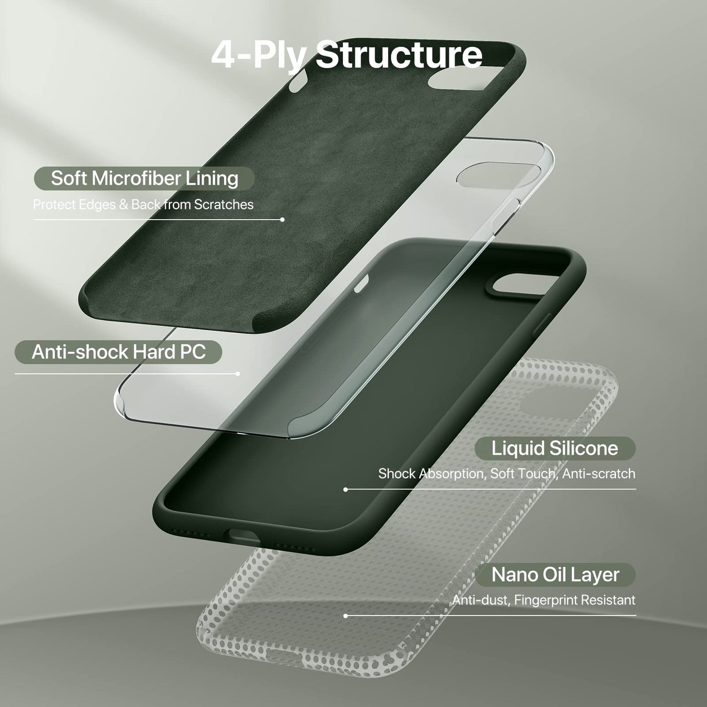 Miracase Capri Blue Slim Shockproof iPhone Case