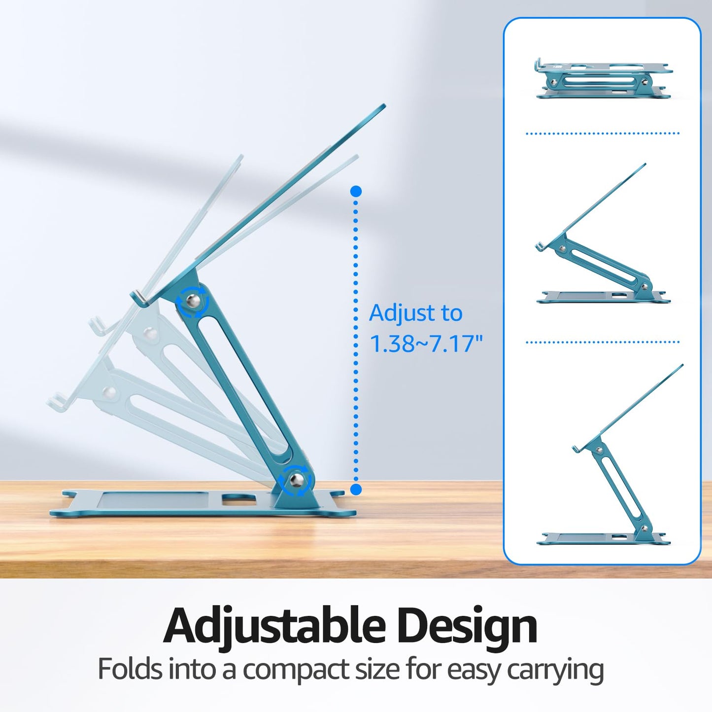 FlexLift: Adjustable Laptop Riser for All Models