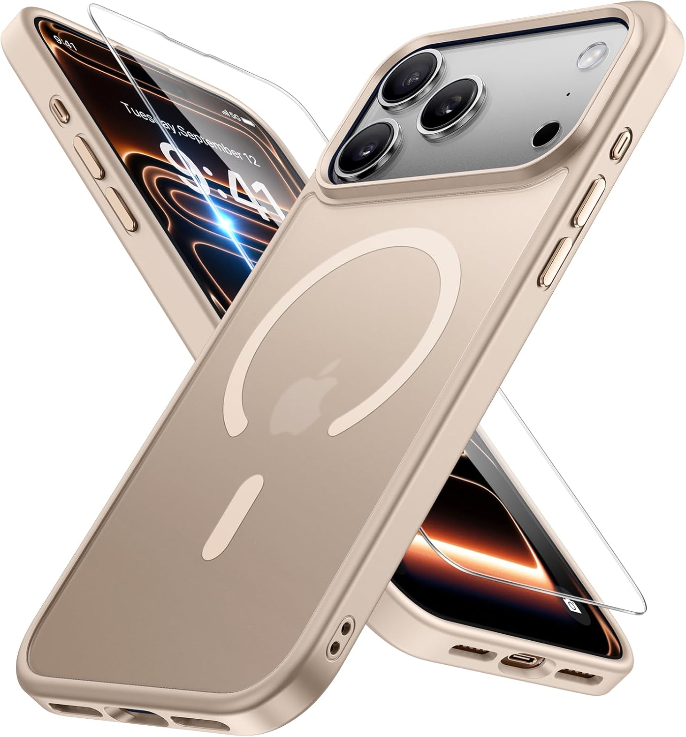 Miracase Magnetic iPhone 14 Case with Protectors