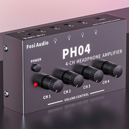 Fosi Audio PH04: Ultra-Compact 4-Channel Headphone Amp