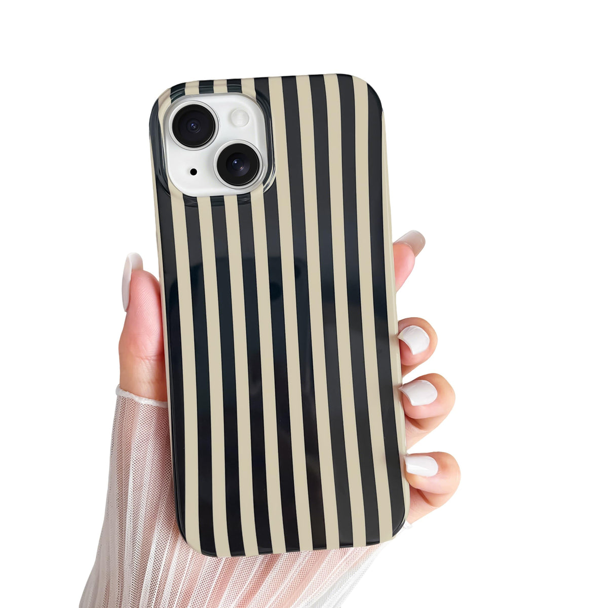 Yeddabox for iPhone 17 Pro Max Case Cute Striped Phone Case Soft TPU Slim Shockproof Phone Cover for Women Girls, Pink