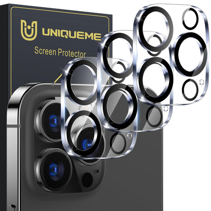 UniqueMe for 3 Pack iPhone 16 Pro/iPhone 16 Pro Max Camera Lens Protector