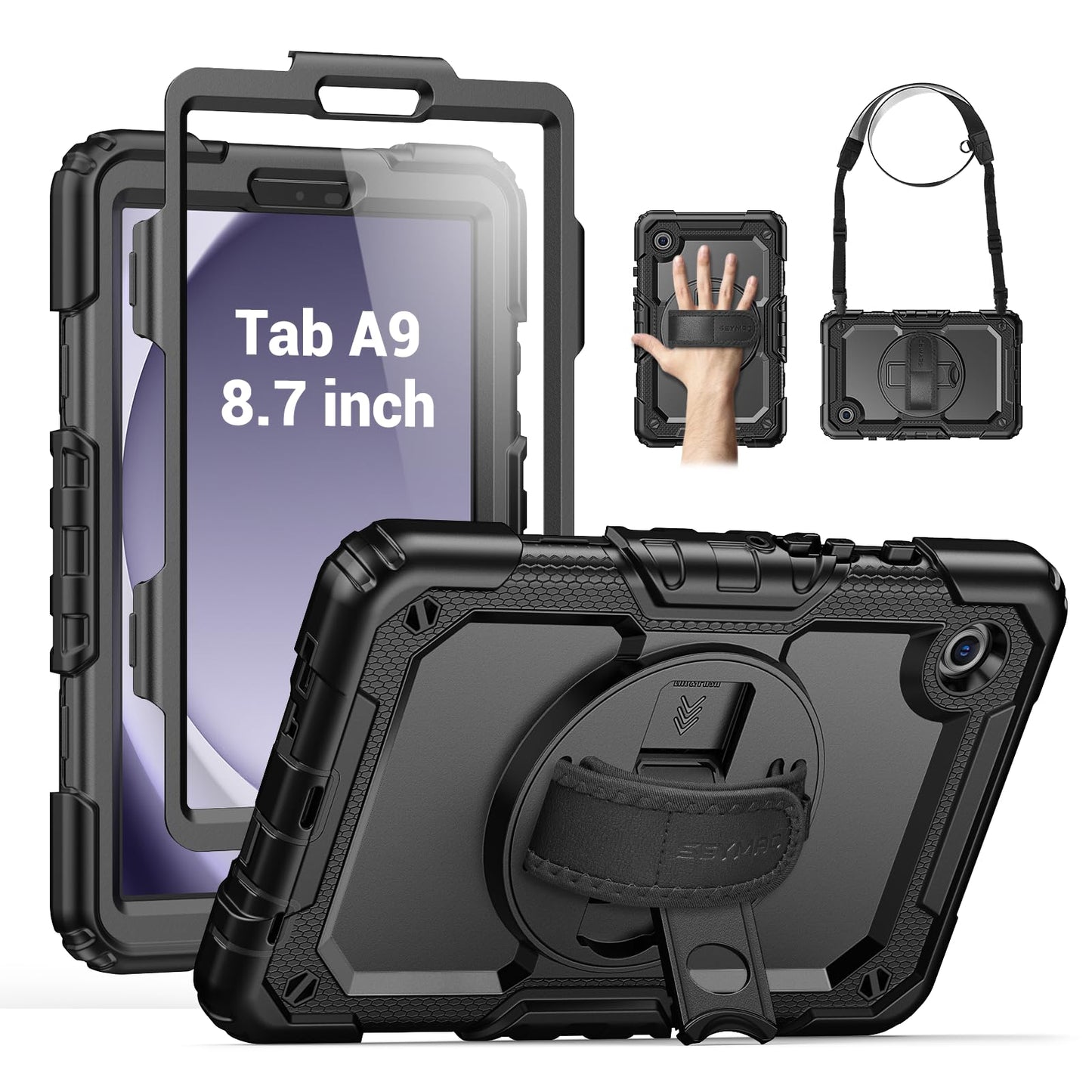 SEYMAC Heavy Duty Case for Galaxy Tab A9 8.7 2023, Blue